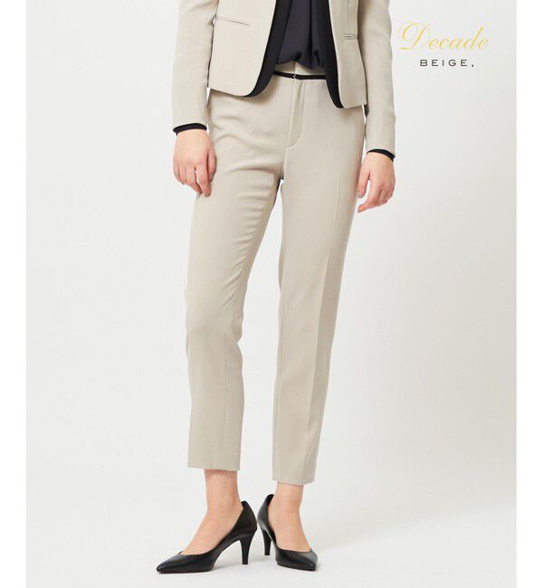 BEIGE,「CINDY / クロップドパンツ」|その他|Sand &times; Black