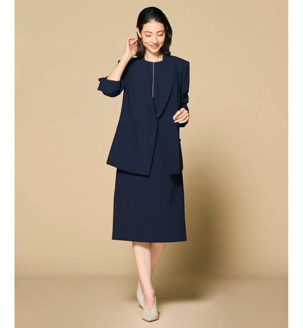 BEIGE,「【洗える・L-size】CINDY / クルーネックドレス」|ワンピース|