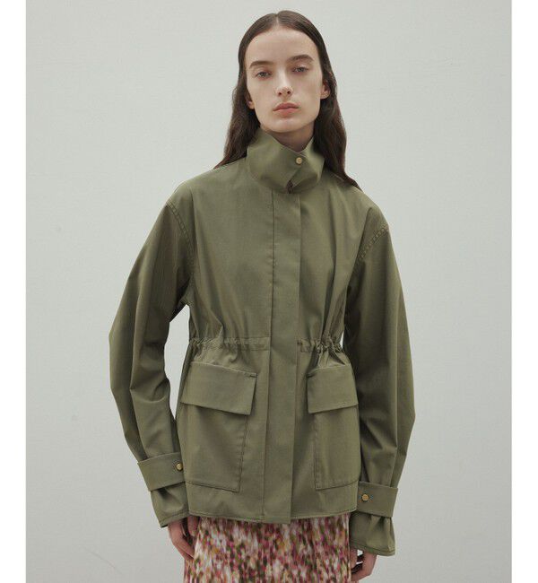 BEIGE,「【Precious 4月号掲載】IBERIS / スタンドカラーブルゾン」|ブルゾン・スタジャン|Khaki