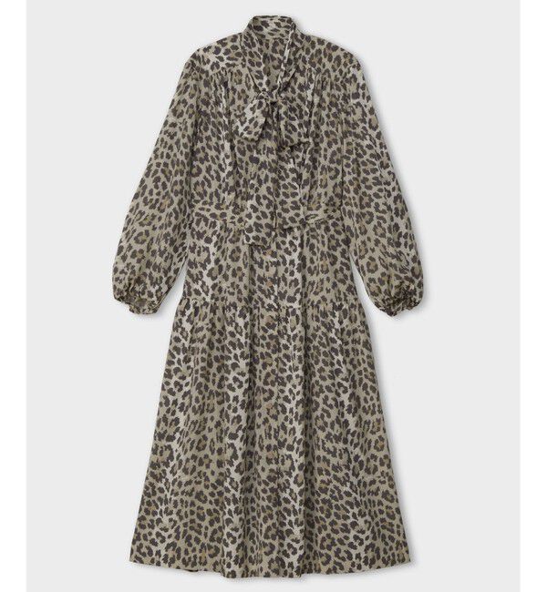 Grace Class「レオパードドレープドレス」|ワンピース|