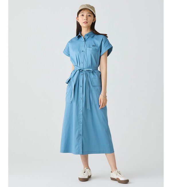 LACOSTE「キモノスリーブシャツドレス / シャツワンピース」|ワンピース|