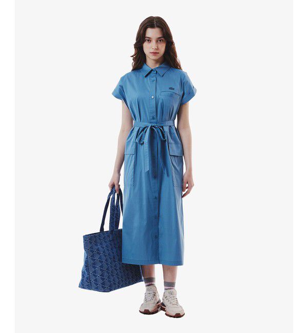 LACOSTE「キモノスリーブシャツドレス / シャツワンピース」|ワンピース|