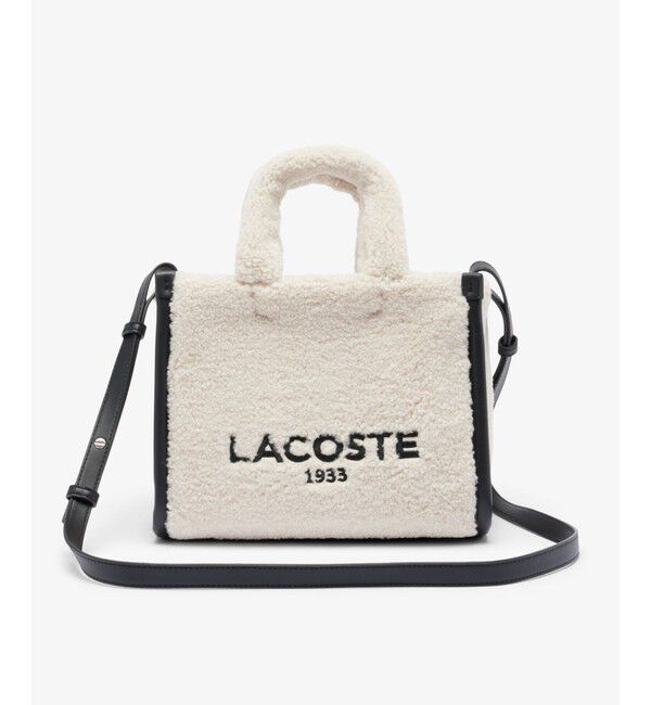LACOSTE「ヘリテージシーズナル フェイクファーミニトートバッグ」|トートバッグ|