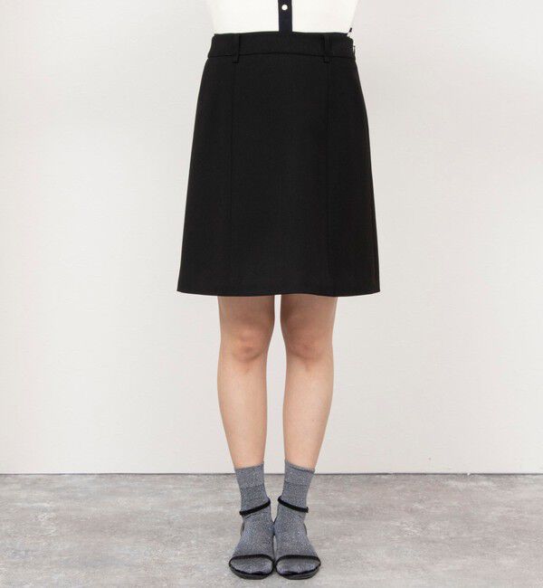 NOLLEY'S「ストレッチカルゼショートスカート」|台形|