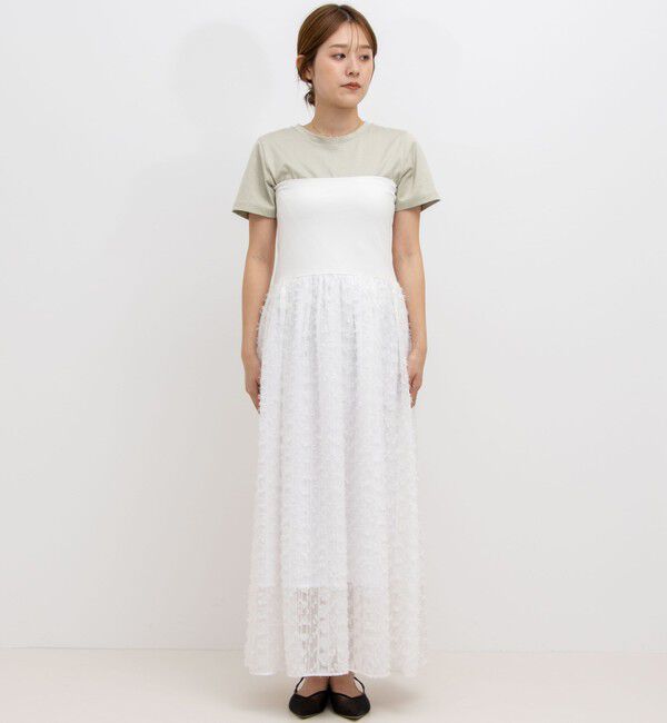 NOLLEY'S「2WAYカットジャガードドッキングワンピース」|ワンピース|