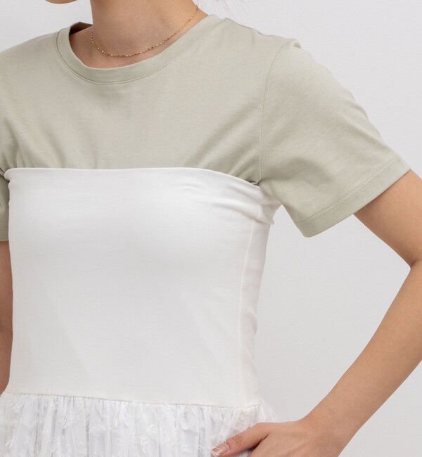 NOLLEY'S「2WAYカットジャガードドッキングワンピース」|ワンピース|