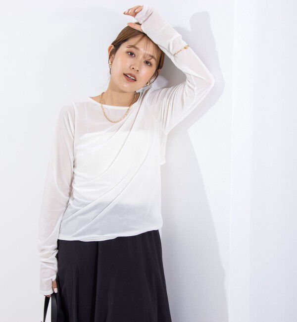 NOLLEY'S「シアーベロアロンT」|Tシャツ・カットソー|