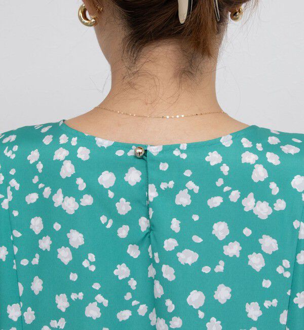 NOLLEY'S sophi「ウォッシャブル小花プリントティアードワンピース」|ワンピース|