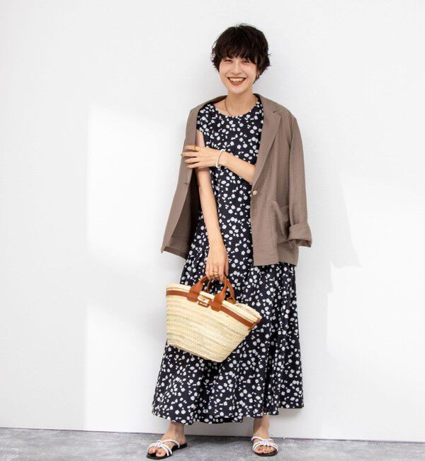 NOLLEY'S sophi「ウォッシャブル小花プリントティアードワンピース」|ワンピース|