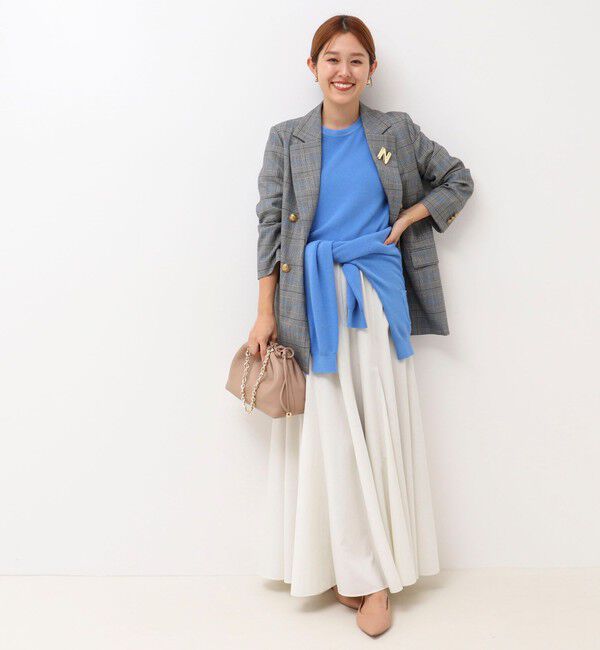 NOLLEY'S「《手洗い可能》ESPOIR 16G片畦クルーネックカーディガン」|カーディガン|