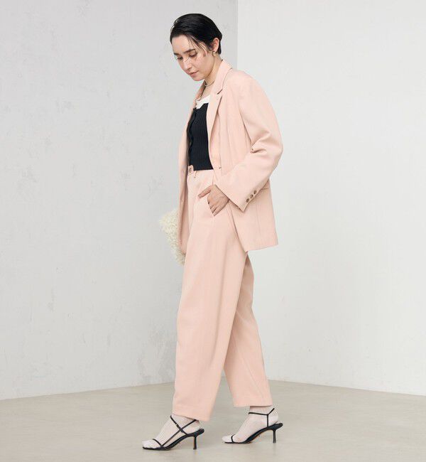 Rie Miller「《セットアップ対応》ウォッシャブルハイウエストバギーパンツ」|その他|