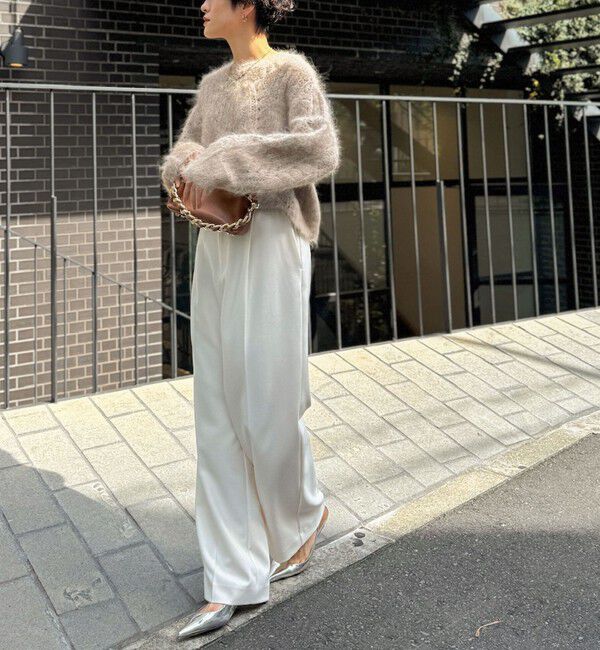 NOLLEY'S「ウォッシャブルウール調愛されイージーワイドパンツ」|その他|