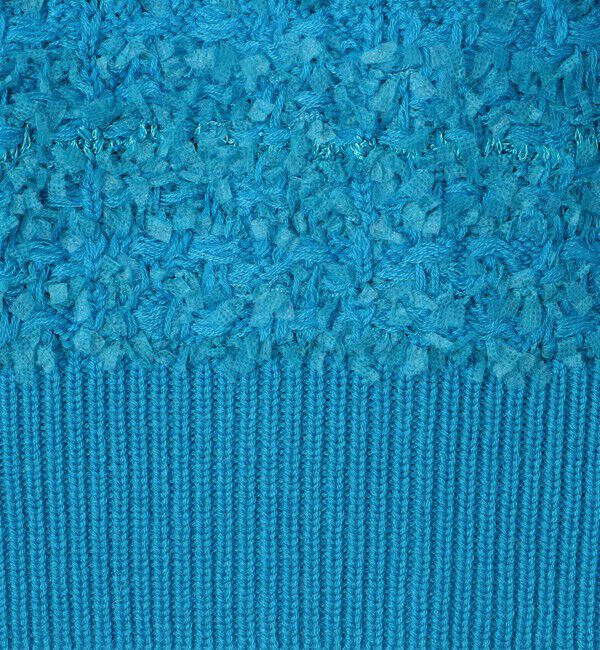 Rie Miller「《セットアップ対応》ファンシーツイード風スパンコール入りVネックカーディガン」|カーディガン|