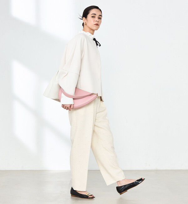 NOLLEY'S「《セットアップ対応》ウォッシャブルドットツッキリツータックテーパードパンツ」|その他|