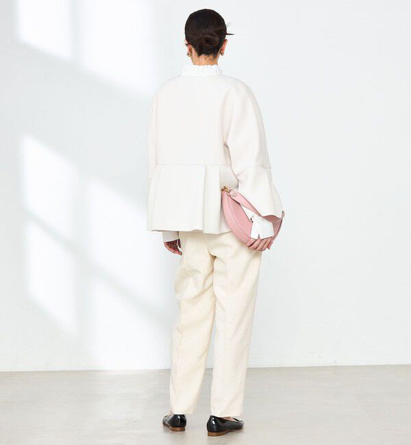 NOLLEY'S「《セットアップ対応》ウォッシャブルドットツッキリツータックテーパードパンツ」|その他|