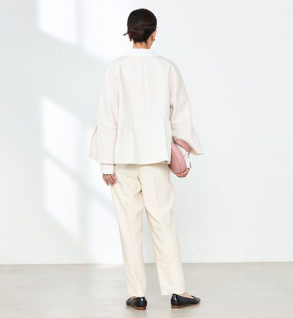 NOLLEY'S「《セットアップ対応》ウォッシャブルドットツッキリツータックテーパードパンツ」|その他|