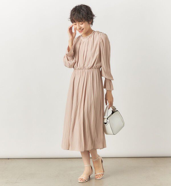NOLLEY'S「ウォッシャブル割繊2WAYギャザーワンピース」|ワンピース|
