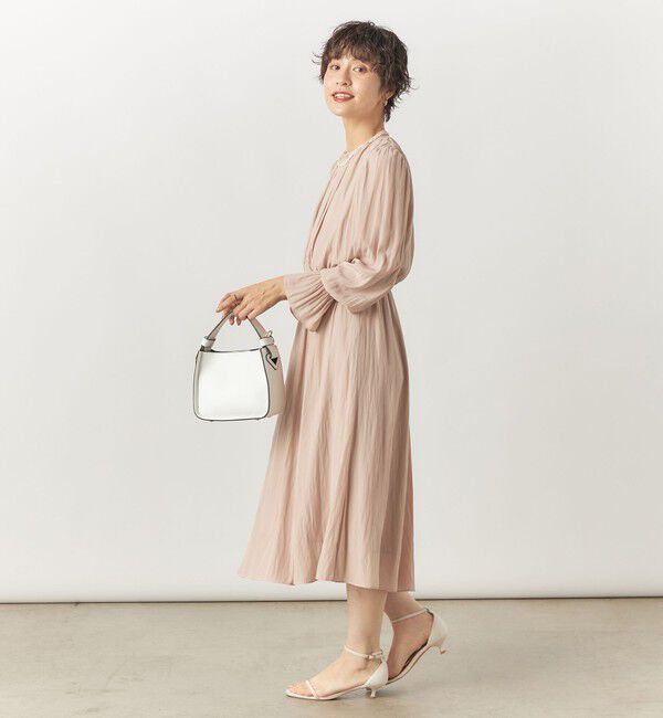 NOLLEY'S「ウォッシャブル割繊2WAYギャザーワンピース」|ワンピース|