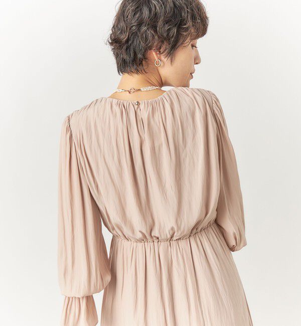 NOLLEY'S「ウォッシャブル割繊2WAYギャザーワンピース」|ワンピース|