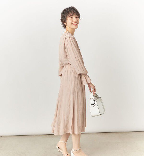 NOLLEY'S「ウォッシャブル割繊2WAYギャザーワンピース」|ワンピース|