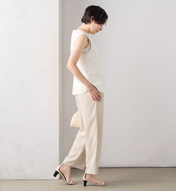 NOLLEY'S sophi「【追加】《オールシーズン対応》ウォッシャブルダブルクロスサテンイージーワイドパンツ」|その他|