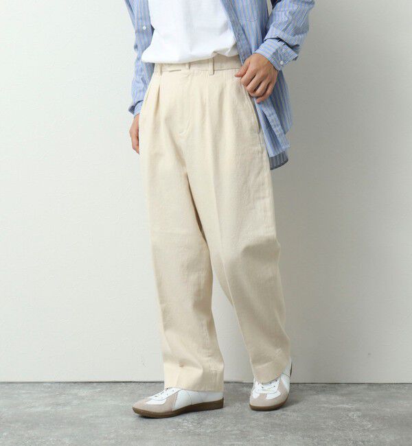 WORK ABOUT「NSOK デニム2タックワイドパンツ 25SS」|デニム|