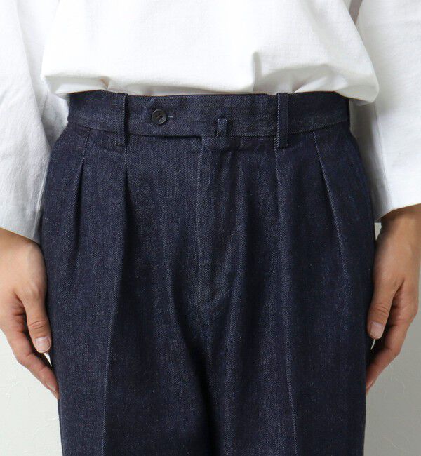 WORK ABOUT「NSOK デニム2タックワイドパンツ 25SS」|デニム|