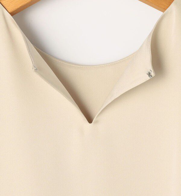 NOLLEY'S「オトナサテン7分袖サイドスリットブラウス」|シャツ・ブラウス|