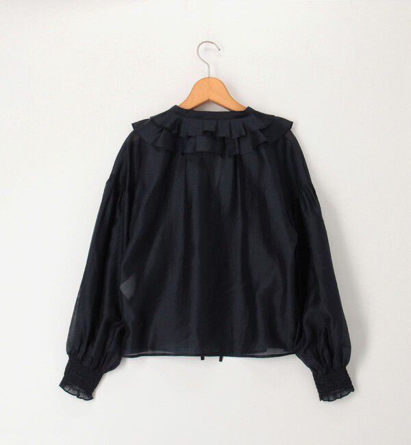 NOLLEY'S「ラッフル衿シアーブラウス」|シャツ・ブラウス|