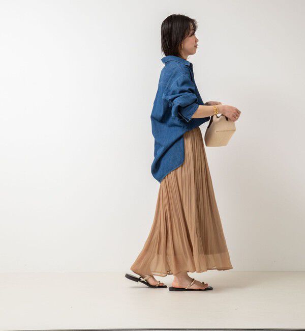 NOLLEY'S「シャインサテン楊柳スカート」|スカート|