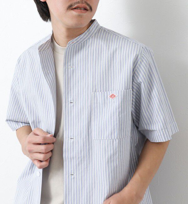 NOLLEY'S goodman「【DANTON/ダントン】BAND COLLAR SHIRT SS 25SS」|シャツ・ブラウス|