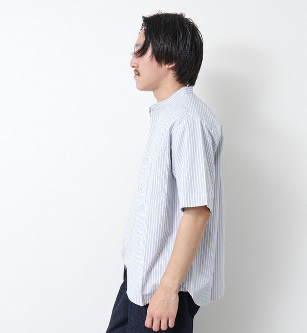 NOLLEY'S goodman「【DANTON/ダントン】BAND COLLAR SHIRT SS 25SS」|シャツ・ブラウス|