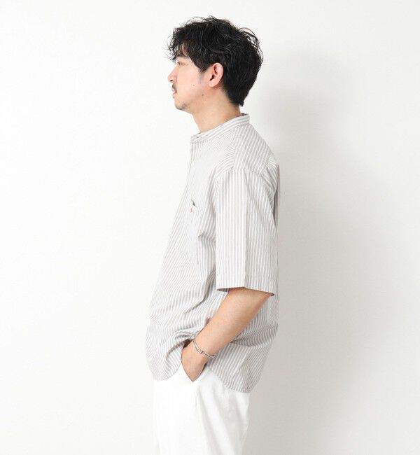 NOLLEY'S goodman「【DANTON/ダントン】BAND COLLAR SHIRT SS 25SS」|シャツ・ブラウス|