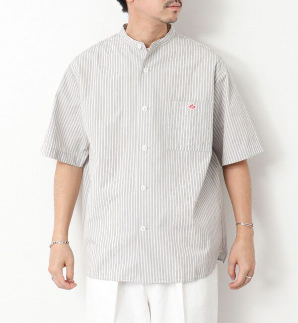 NOLLEY'S goodman「【DANTON/ダントン】BAND COLLAR SHIRT SS 25SS」|シャツ・ブラウス|