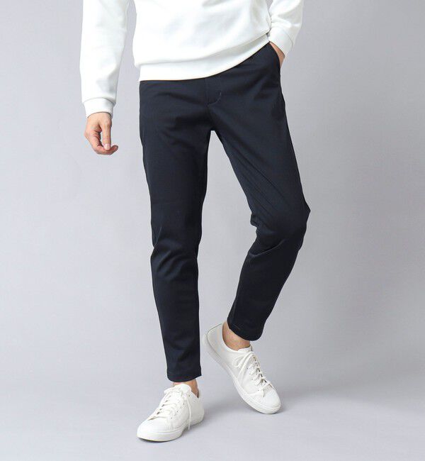 NOLLEY'S goodman「【ACTIVE SECT】《限定展開》ワンダーシェイプ イージーパンツ 25SS」|チノ|ネイビー