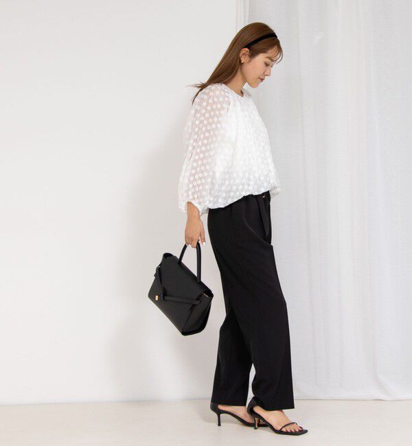 NOLLEY'S「ドットバルーンブラウス」|シャツ・ブラウス|