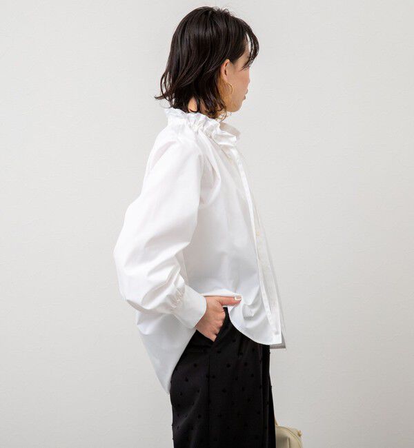 NOLLEY'S「衿フリルリボンブラウス」|シャツ・ブラウス|