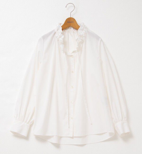 NOLLEY'S「衿フリルリボンブラウス」|シャツ・ブラウス|