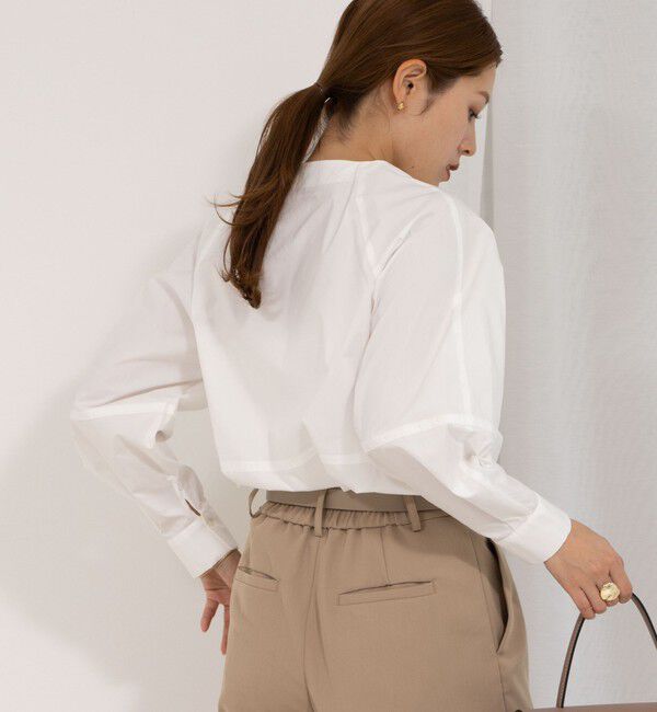 NOLLEY'S「【MARILYN MOON/マリリーンムーン】ドラマティックタックモチーフコクーンブラウス」|シャツ・ブラウス|