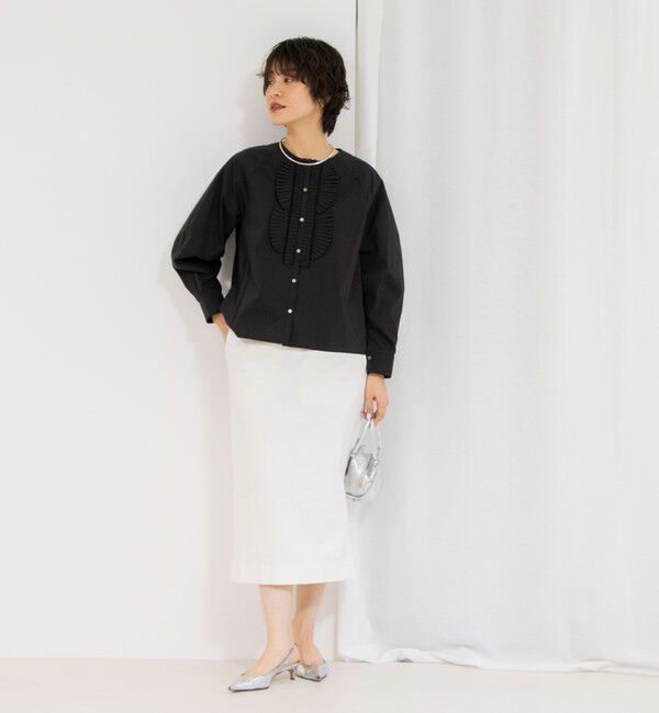 NOLLEY'S「【MARILYN MOON/マリリーンムーン】ドラマティックタックモチーフコクーンブラウス」|シャツ・ブラウス|