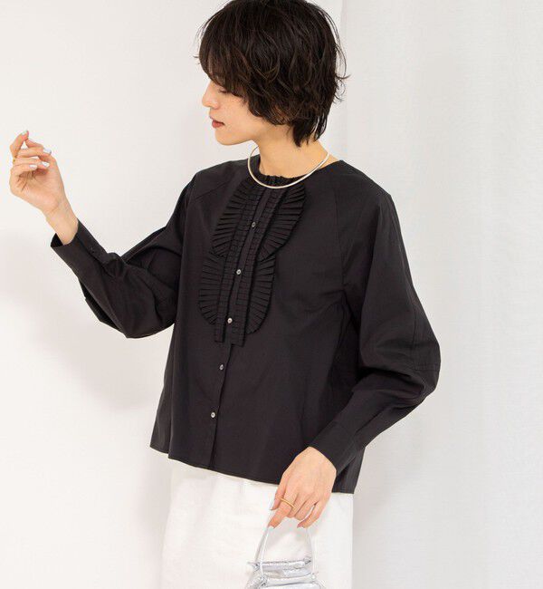 NOLLEY'S「【MARILYN MOON/マリリーンムーン】ドラマティックタックモチーフコクーンブラウス」|シャツ・ブラウス|