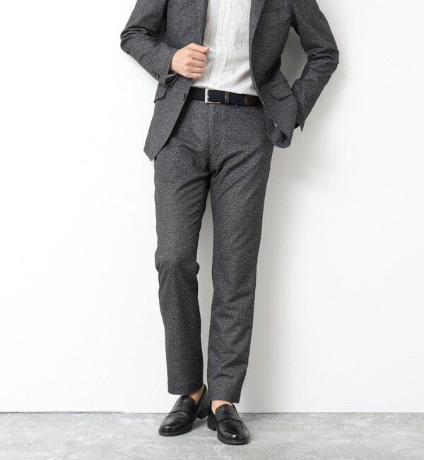 NOLLEY'S goodman「《ビジカジ/セットアップ対応》ドットサッカーストレッチパンツ 25SS」|チノ|