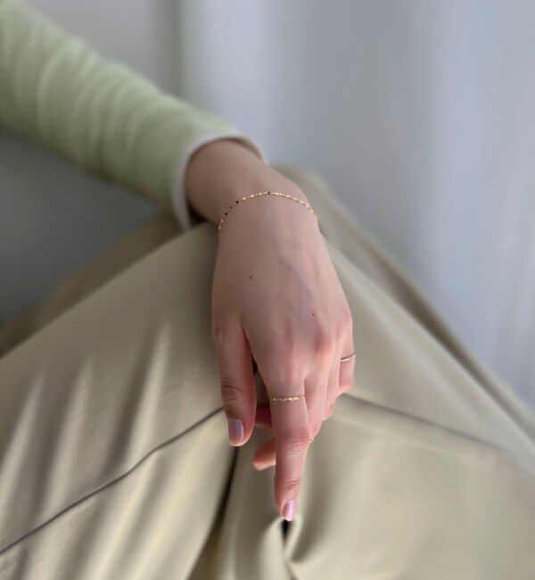 grace grace「【grace grace/グラスグラス】10Kペタルチェーンリング-L」|リング|