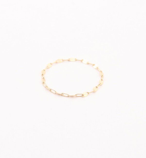 grace grace「【grace grace/グラスグラス】10Kペタルチェーンリング-L」|リング|