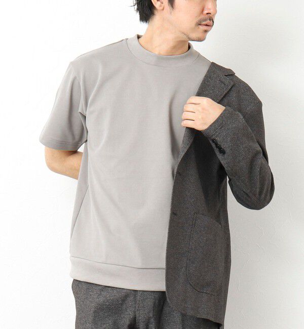 NOLLEY'S goodman「《ビジカジ対応》【Quattro Seven】《吸水速乾/UVカット》カノコドレスT 25SS」|Tシャツ・カットソー|グレーベージュ