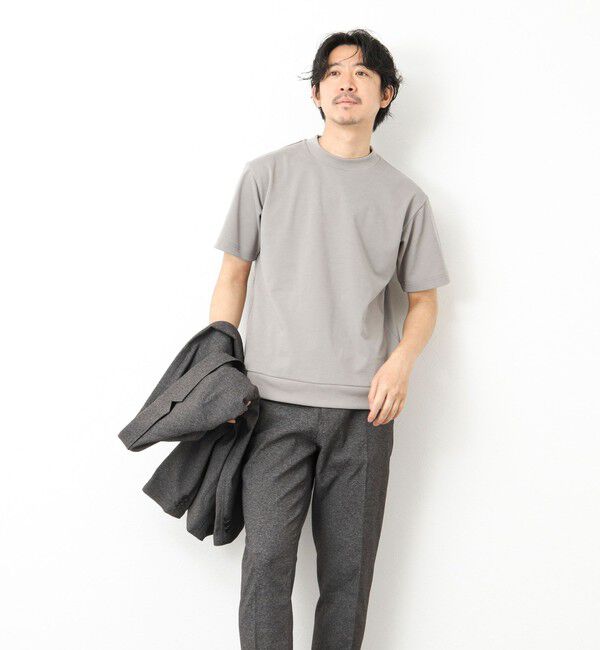 NOLLEY'S goodman「《ビジカジ対応》【Quattro Seven】《吸水速乾/UVカット》カノコドレスT 25SS」|Tシャツ・カットソー|