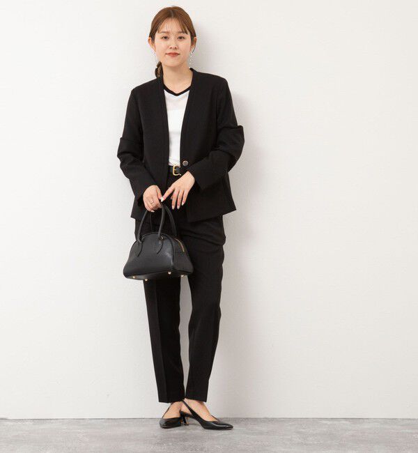 NOLLEY'S sophi「《セットアップ対応》ウォッシャブルツイルテーパードパンツ」|その他|