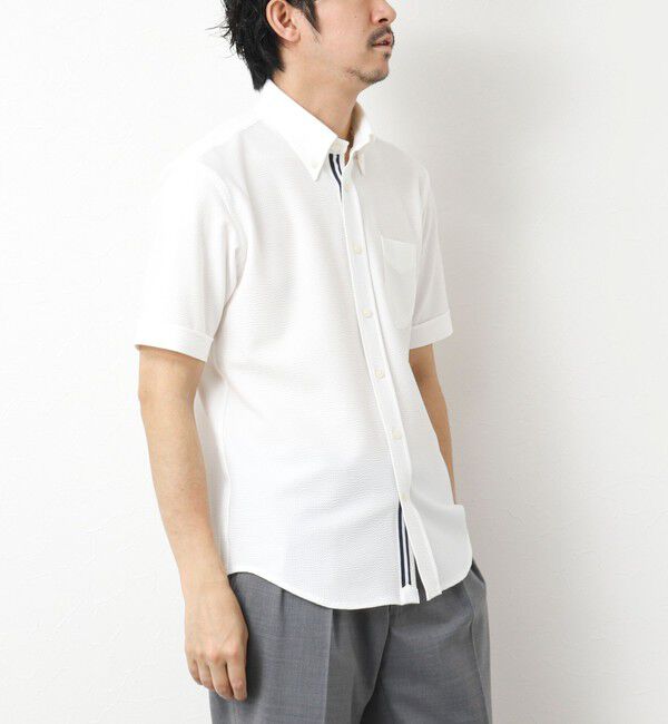 NOLLEY'S goodman「《ビジカジ対応》吸水速乾 360&deg;ストレッチ トリコットST テープBD 25SS」|シャツ・ブラウス|