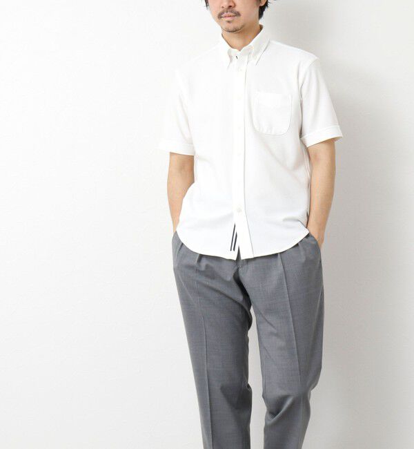 NOLLEY'S goodman「《ビジカジ対応》吸水速乾 360&deg;ストレッチ トリコットST テープBD 25SS」|シャツ・ブラウス|