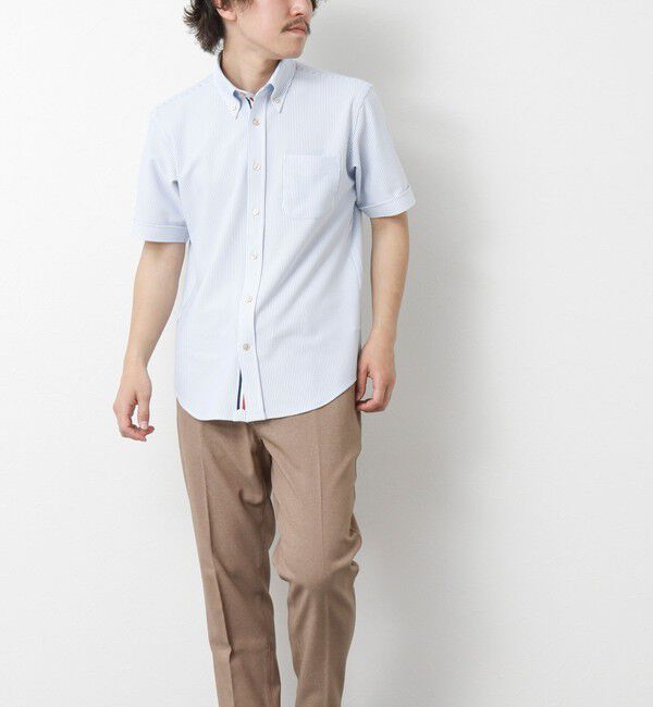 NOLLEY'S goodman「《ビジカジ対応》吸水速乾 360&deg;ストレッチ トリコットST テープBD 25SS」|シャツ・ブラウス|